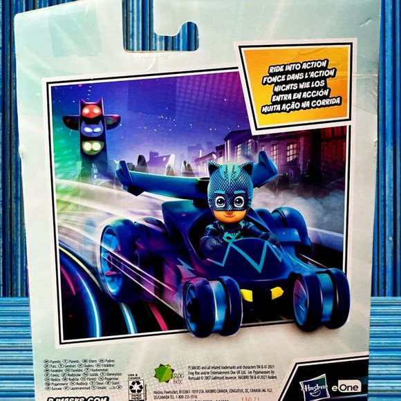 PJ MASKS Blue Cat-Car with Catboy Super Hero Action Figure Toy Brand New - Picture 4 of 5